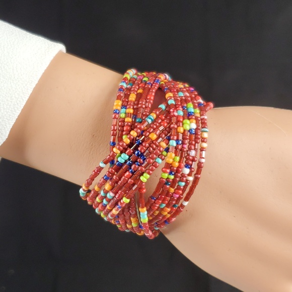Hand Crafted Jewelry - Kenyan Handmade Bracelet, Maasai Glass Beads